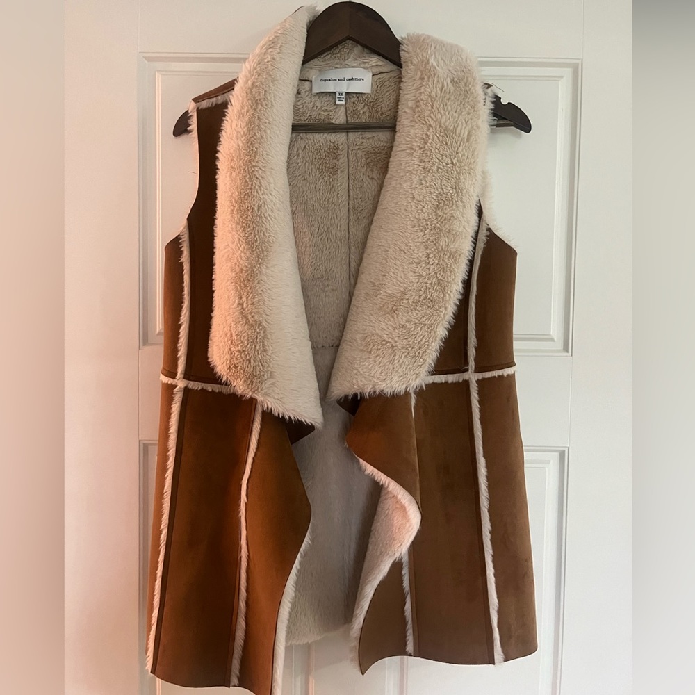 Cupcakes and Cashmere Faux Fur Vest